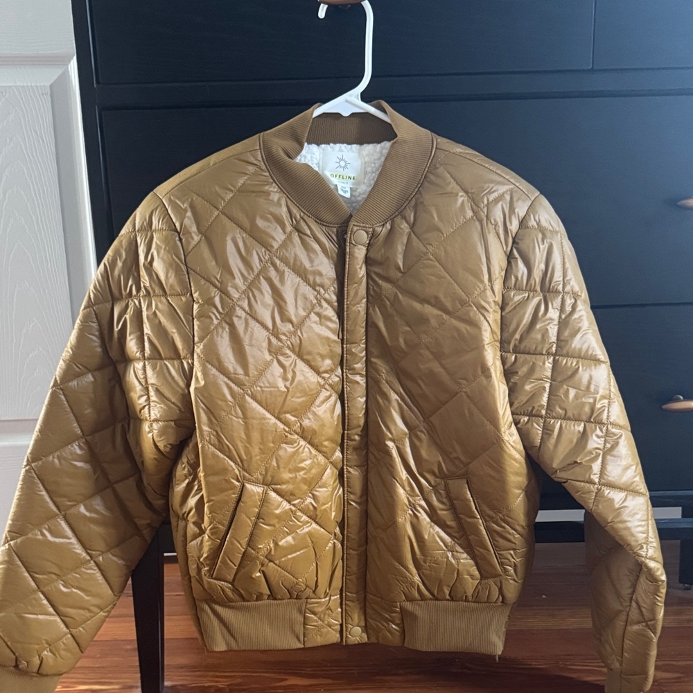 Women’s Quilted Tan Jacket - never worn